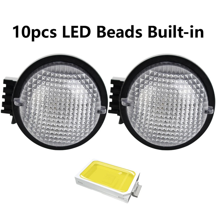 For Suzuki Wagon R Swift Jimmy Alto 2Pcs LED License Plate Light 12V For Opel Agila Car License Number Plate Lamps