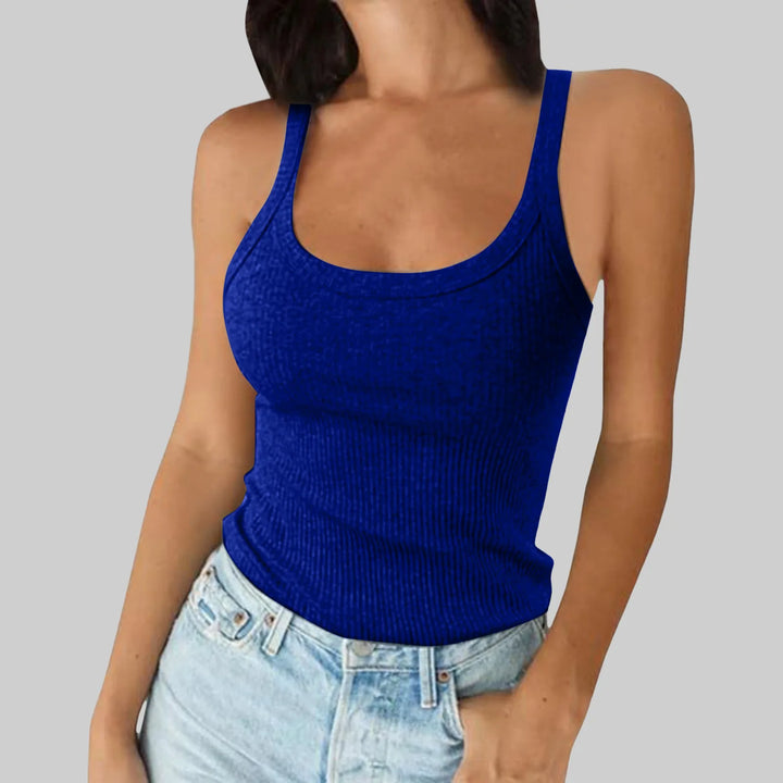 Green Camis O Neck Summer Knit Vest Sleeveless Women Sexy Basic T Shirt White Off Shoulder Ribbed Black Tank Tops Casual Y2K