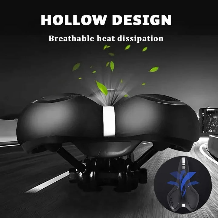 Bike Saddle Silicone Cushion Cycling Seat PU Leather Surface Silica Filled Gel TimeTrial Comfortable Shockproof Bicycle Saddle