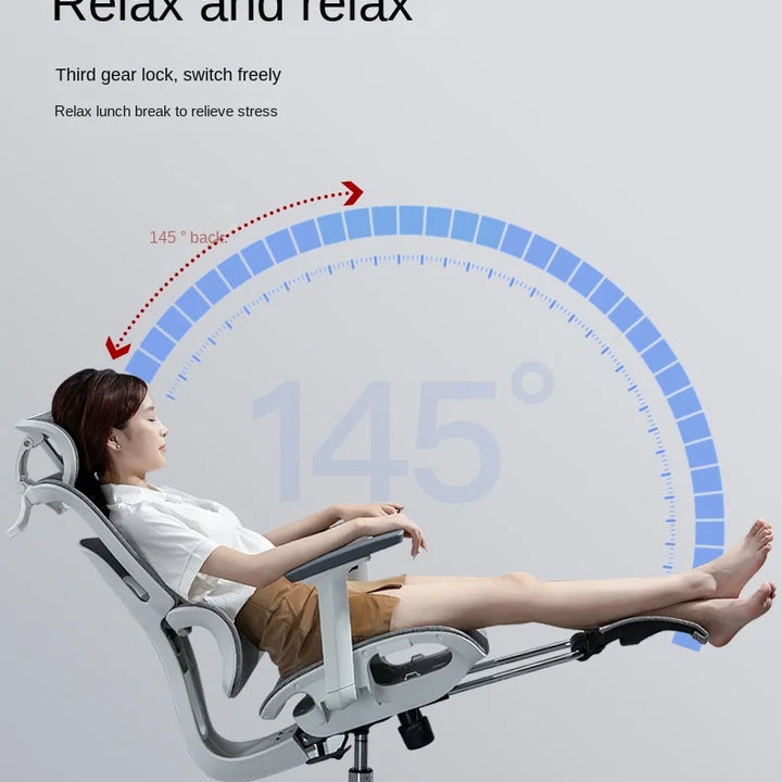 Ergonomic Office Chair with Adjustable Armrest, Lumbar Support, and Headrest – Perfect for Gaming and Desk Work