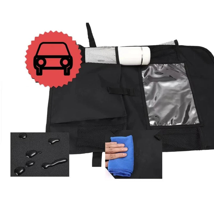 Car Backseat Organizer with Touch Screen Tablet Holder Auto Storage Pockets Cover Car Seat Back Protectors Car Accessories