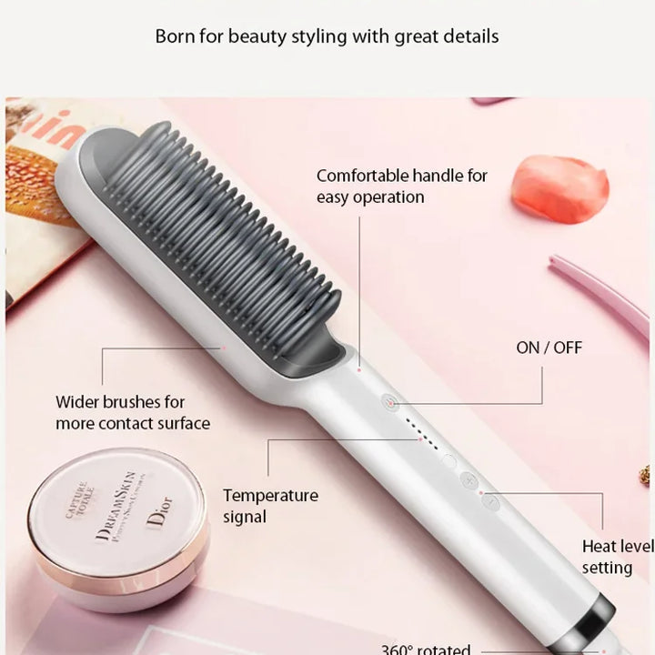 Hair Straightener Professional Quick Heated Electric Hot Comb Hair Straightener Personal Care Multifunctional Hairstyle Brush