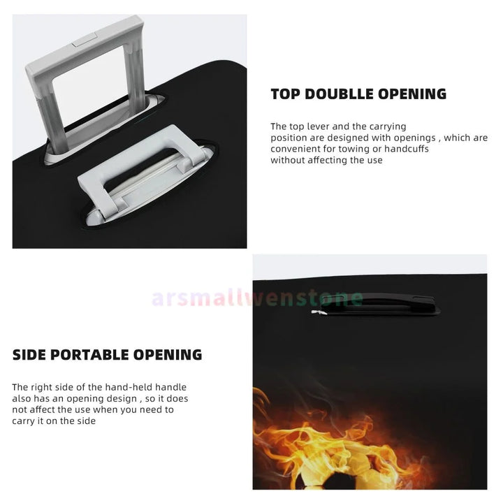Football Luggage Cover Suitcase Protector Thicken Elasticity Dust Covered Anti-scratch Protective Case 18-32 Inch
