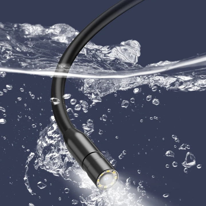 Industrial Endoscope Camera 8mm HD1080P 4.3inch IPS Screen 1080P Pipe Inspection Camera for Car Repair IP67 Waterproof 8 LEDS