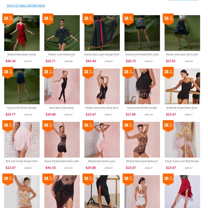 Hollow Sleeveless Bare Back Bodysuit Latin dance Dress Female Latino dancing Cloth Belly Tango Performance Costume NY60 2436