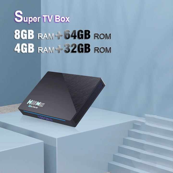 H96 MAX 3566 Android11 Smart TV Box RK3566 Quad-Core 4K 2.4G/5G WiFi BT4.0 1000M LAN 8GB 64GB Set Top Box Media Player