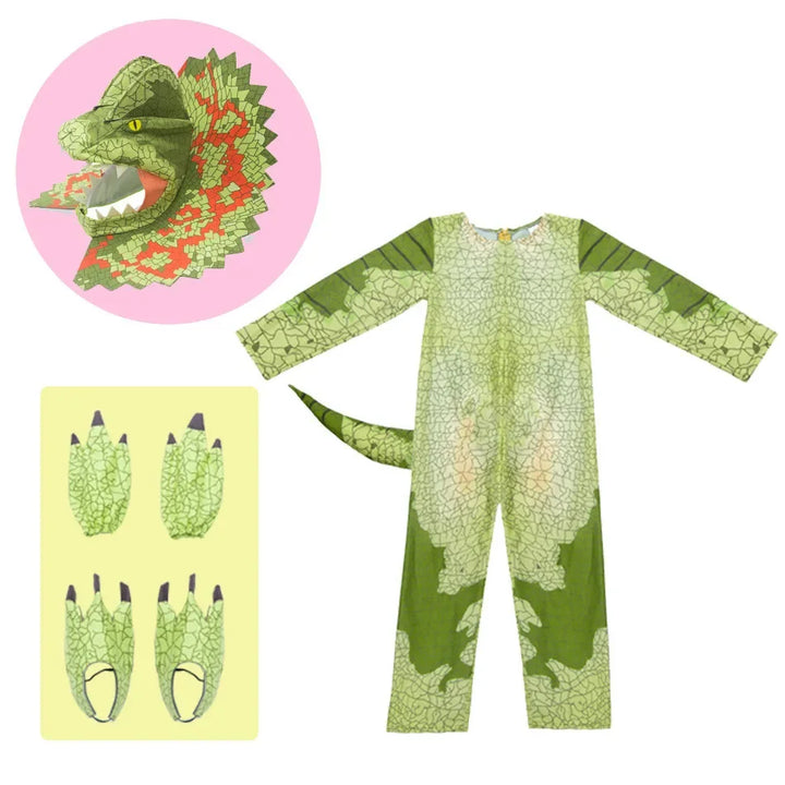 Halloween Children's Dinosaur Costumes World T-Tyrannosaurus Cosplay Jumpsuits Stage Party Cos Suits For Kids Christmas Gifts