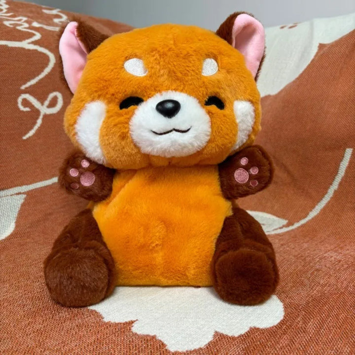Stock soothing new breath light sound cute leering cat music early education doll stuffed animals