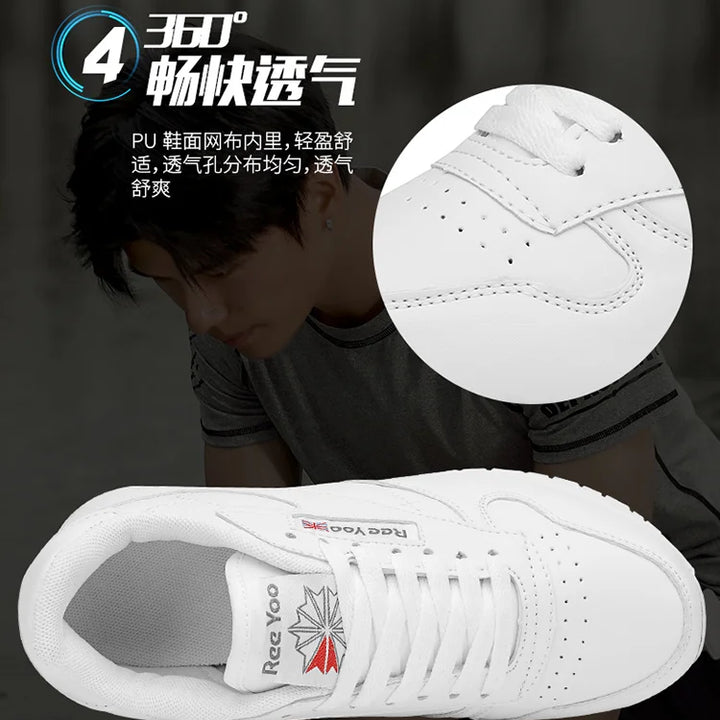 Men Vulcanize Shoes Fashion Men Sneakers Mesh Casual WhiteShoes Lac-Up Mens Shoes Lightweight Walking Shoes Zapatillas Hombre