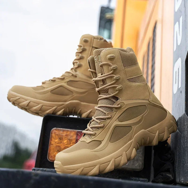 New Men's Motorcycle Retro Boots Comfortable Hot Ankle Boots Outdoor Waterproof Hiking Boots Season Men's Boots Fashion Wear
