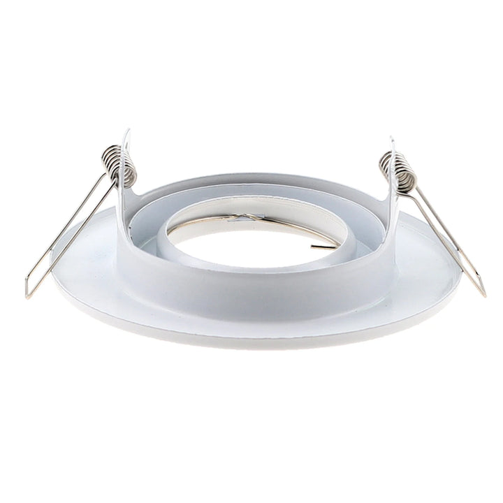 Metal Round GU10 MR16 GU5,3 Recessed Downlight LED Fitting Ceiling Spot Lights Frame Suit Dia108mm Bulbs Lamp Socket Holder