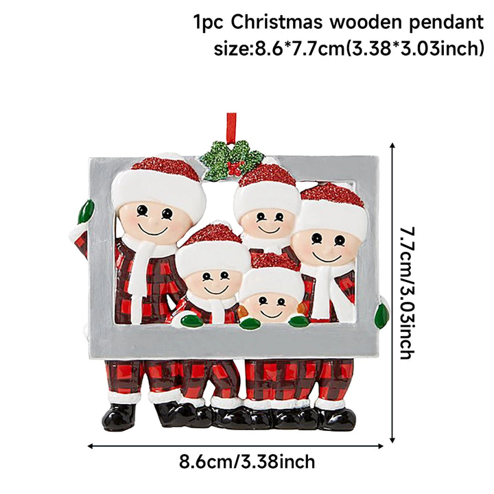 Christmas Tree Family Pendant Merry Christmas Decorations For Home 2024 Navidad Xmas Tree Hanging Ornament Navidad New Year 2025