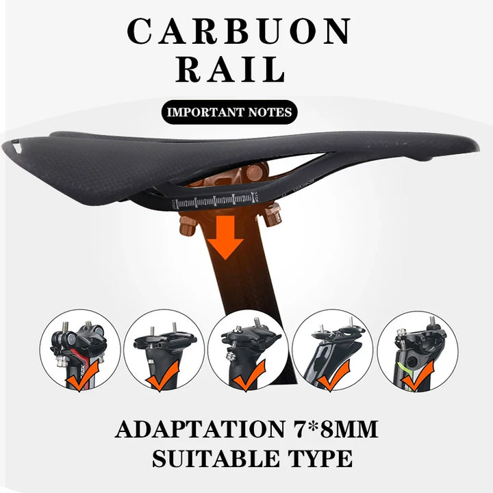 MTB/Road Bicycle Carbon Fiber Ultralight Saddle Bike Saddle Carbon Fiber Riding Seat Cushion