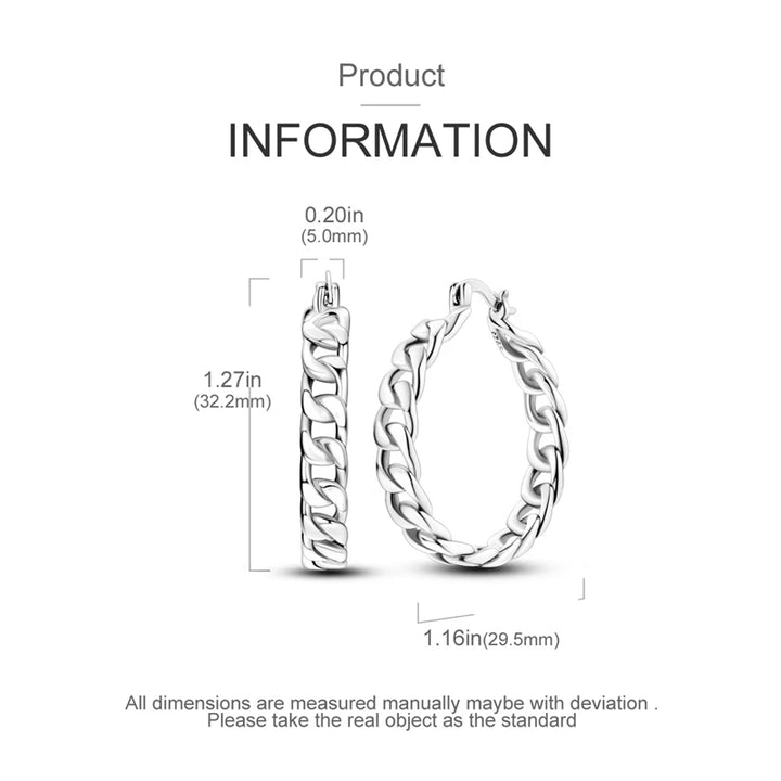 925 Sterling Silver Earring Round Shape Hoop Earrings Color Zircon Geometry Simple Jewelry Women Girl Evening Party Gifts