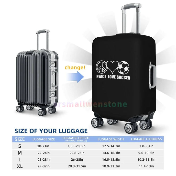 Football Luggage Cover Suitcase Protector Thicken Elasticity Dust Covered Anti-scratch Protective Case 18-32 Inch