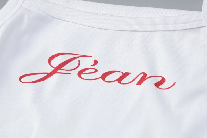 Lygens Letter Print Sleeveless Slim Camis Women'S Y2K Top Fashion Women Blouse 2023 Summer Autumn  Streetwear Casual Outfit
