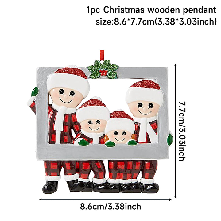 Christmas Tree Family Pendant Merry Christmas Decorations For Home 2024 Navidad Xmas Tree Hanging Ornament Navidad New Year 2025