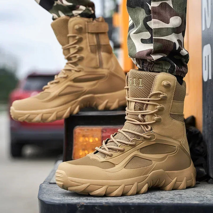 New Men's Motorcycle Retro Boots Comfortable Hot Ankle Boots Outdoor Waterproof Hiking Boots Season Men's Boots Fashion Wear