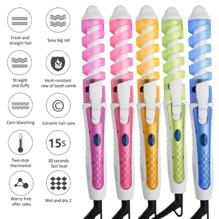 Portable automatic rotating Magic Ceramic Styling tool Electric Hair curler Home salon anti-perm spiral curler
