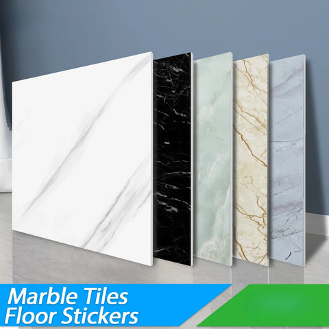 10/pcs PVC Imitation Marble Wall Stickers Self-adhesive Floor Stickers Waterproof Bathroom living Room Decoration Decals 30*30cm