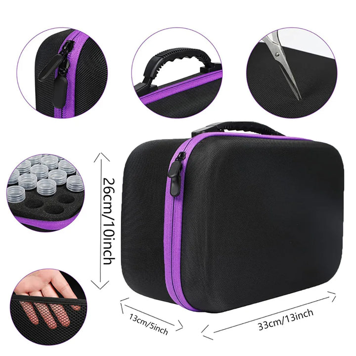 Pink Double Layer Handbag Diamond Storage Containers Painting Organizer Box Bead Suitcase Bag Paintings Tools Accessories Lot or