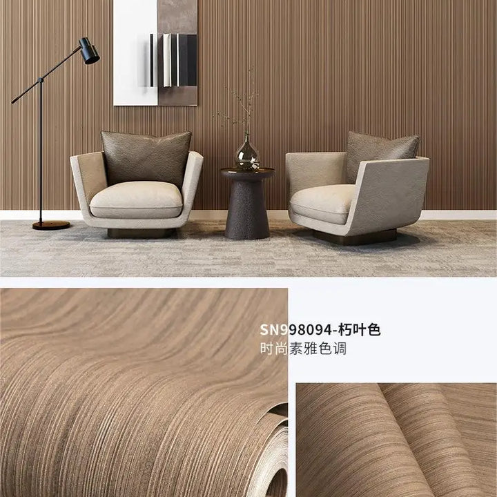 Modern minimalist gray striped wallpaper for living room bedroom background non self-adhesive wallpaper carta da parati