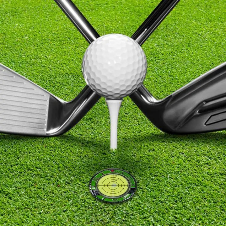 Golf Green Slope Reader Golf Hat Clip Ball Marker With High Precision Poker Chip Style Bubble Level Golf Accessories For Men