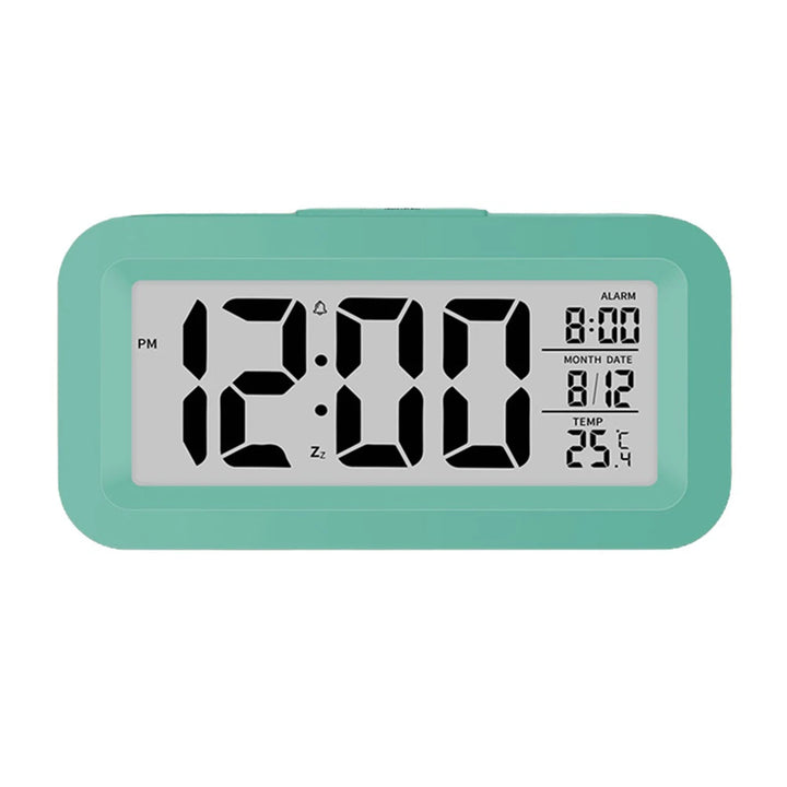 1 Pcs Cute Digital Alarm Clock Backlight Snooze Mute Calendar Clock Desktop Table Clocks Temperature Electronic LED Clock