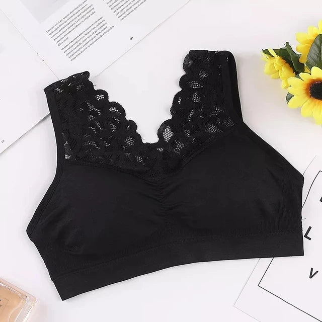 Bras For Women Plus Size Push Up Bra Sexy Lace Underwear Sleep XL XXL Bralette Seamless Vest With Pad Underwear Top BH
