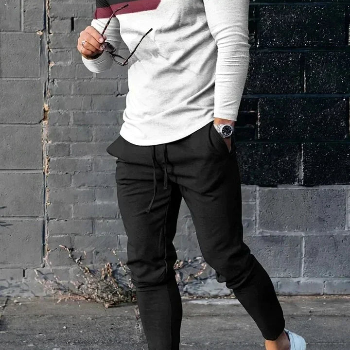 Men's Long Sleeve T-shirts and Pants Two Piece Guitar 3D Printed Men's Sets Casual Suit nike tech fleece