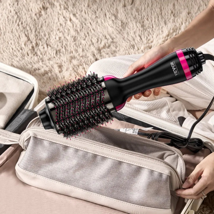 Hair Blow Dryer Brush Ionic Hair Styler Volumizer with 2.95 Oval Barrel