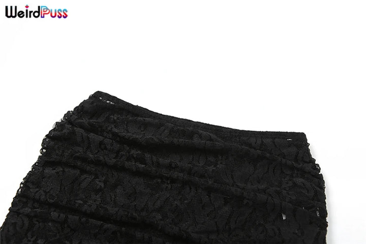Weird Puss Sexy Summer Skirts Pants Women Y2K Chic Coquette Stretch Summer Trend Skinny Solid Wild Streetwear Trousers Bottoms