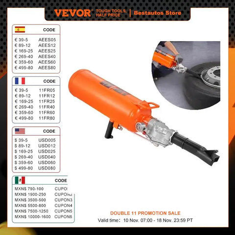 VEVOR Tire Bead Seater 8L/9L Air Tire Bead Blaster 120 PSI Handheld Bead Bazooka Upgraded Portable Tire Inflator Tool for Truck