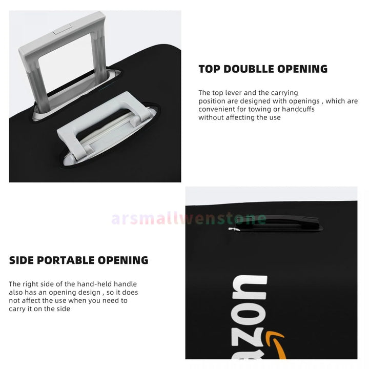 Amazon Logo Luggage Cover Suitcase Protector Thicken Elasticity Dust Covered Anti-scratch Protective Case 18-32 Inch