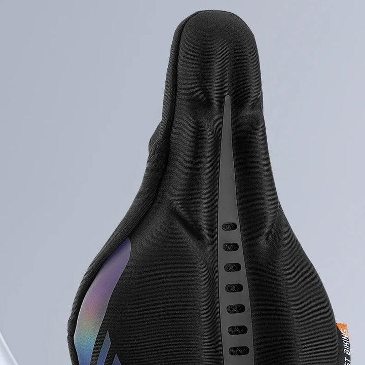WEST BIKING Comfortable Bicycle Saddle Cover Breathable Rebound Silicone Foam Bike Seat Cover With Rain Cover Bike Accessories