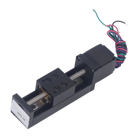 Linear  Rail Slide Actuator Low Noise Linear  Rail Motion Slide Actuator 28 Stepper Motor 50mm Stroke for CNC Router