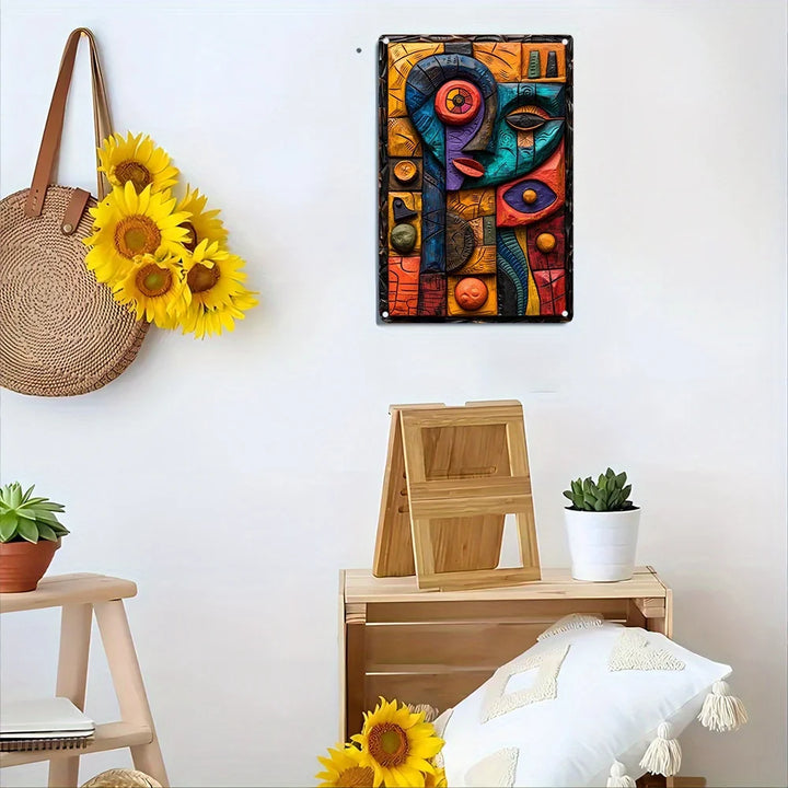 Vintage African Tribal Culture Metal Sign, Perfect For Bedroom, Living Room, Office, Kitchen, Or Classroom Decor - Unique Gift