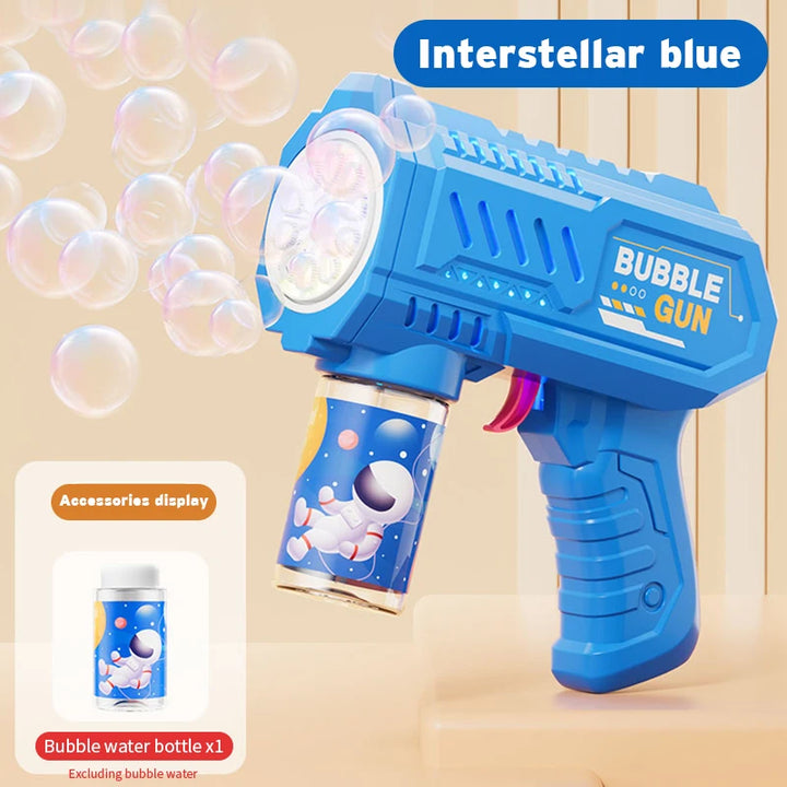 Fully automatic children's bubble machine luminous toy gift bubble gun bubble stick without battery without  bubble water