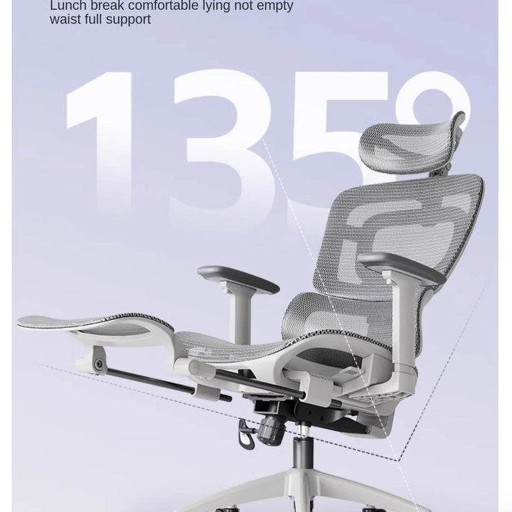Comfortable Ergonomic Office Chair with Adjustable Height and Lumbar Support for Long Sitting Hours and Gaming