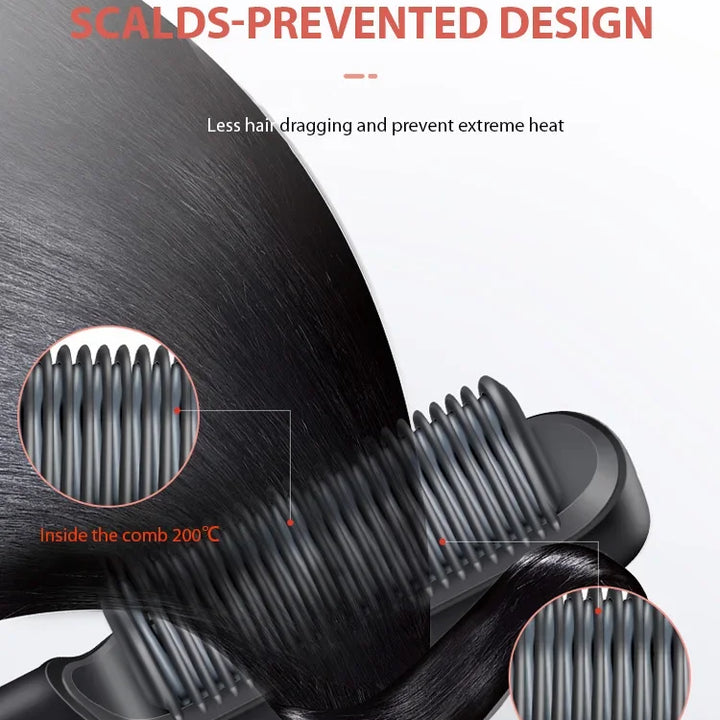 Hair Straightener Professional Quick Heated Electric Hot Comb Hair Straightener Personal Care Multifunctional Hairstyle Brush