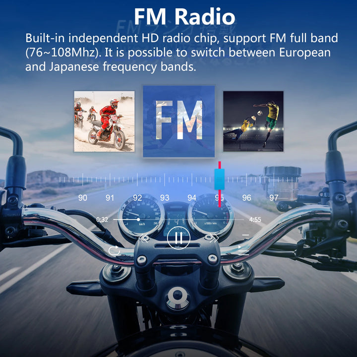 Fodsports V6 S Intercom for Motorcycle Helmet Headset Bluetooth 6 Riders Intercomunicador Moto