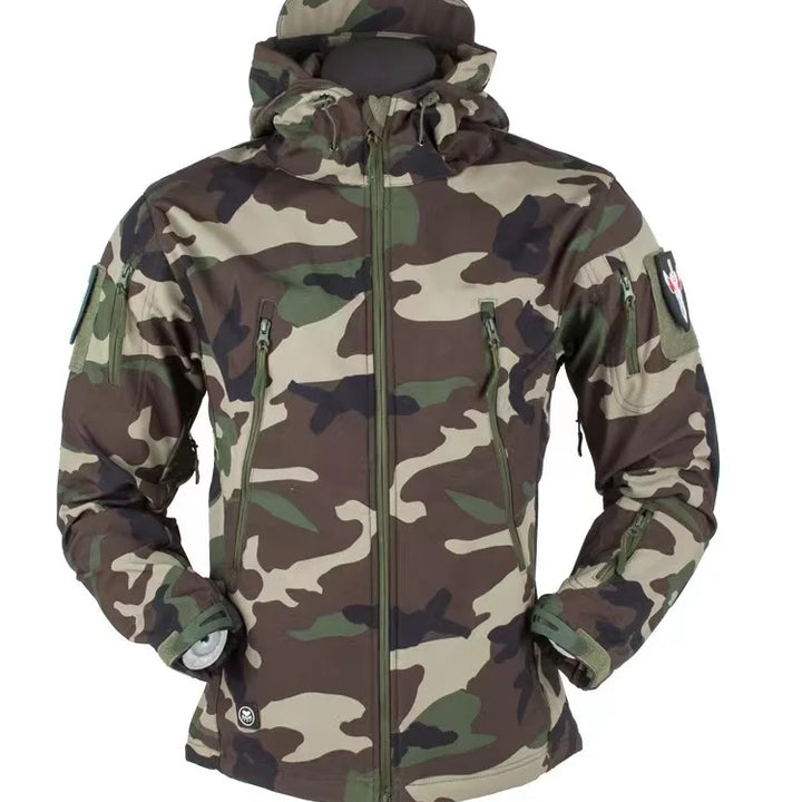 Men Winter Waterproof Climbing SkiingTrekking Fleece Fishing Tactical Sharkskin Cargo Pants Jackets Camping Hiking Trousers