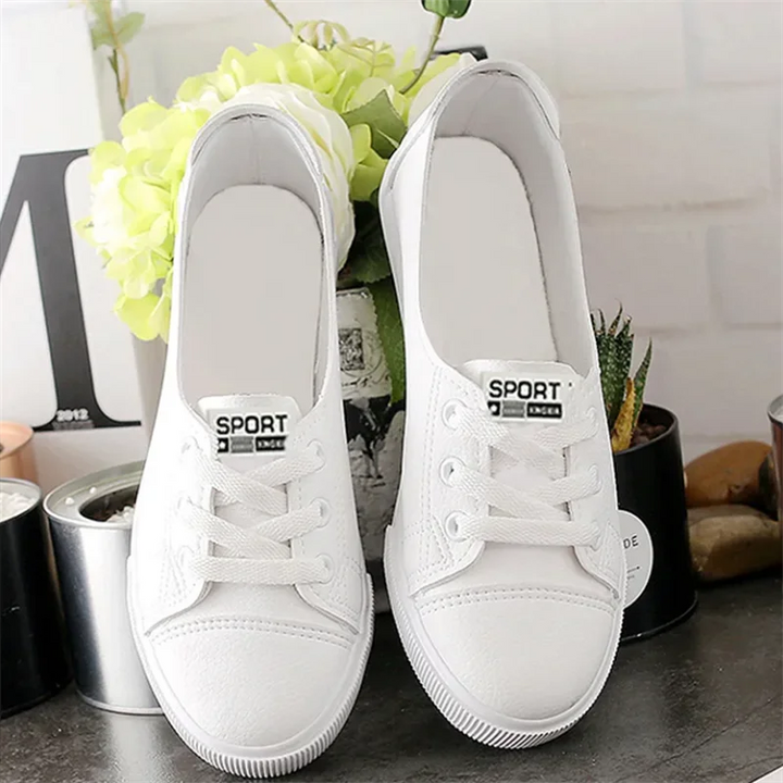 Women Flat Shoes New Light -mouth White Shoes Female Cloth Shoes leisure Korean Ladies Shoe Soft Breathable Zapatos Para Mujeres