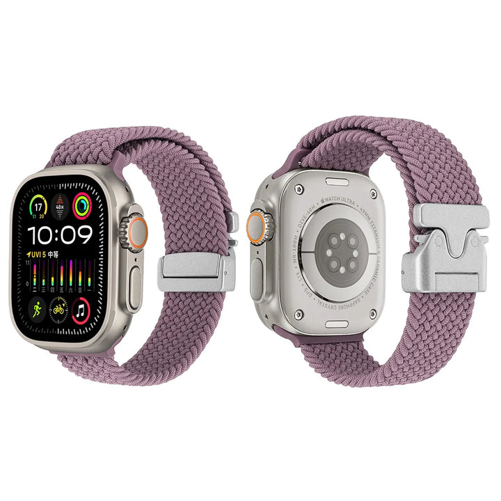 Nylon Canvas Watch Strap for Apple iWatch Series 10 42mm 46mm Ultra 1/2 49mm  S9 8 7 41mm 45mm  S4-6 40mm 44mm Parachute Buckle
