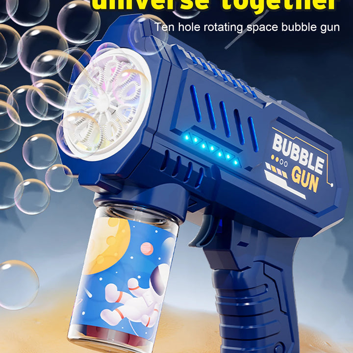 Fully automatic children's bubble machine luminous toy gift bubble gun bubble stick without battery without  bubble water