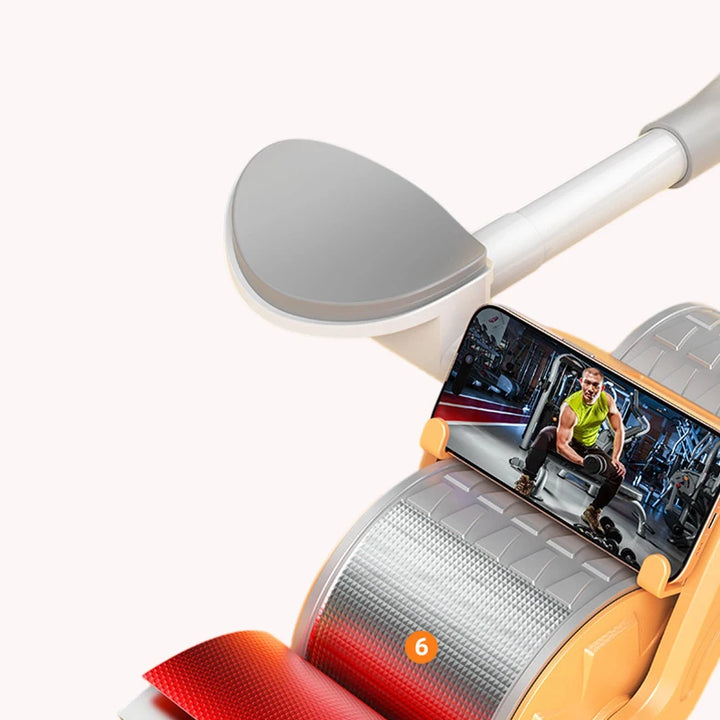 Elbow Support Automatic Rebound Abdominal Wheel Core Muscle Ab Trainer with Counter Display Fitness Exercise Roller Wheel