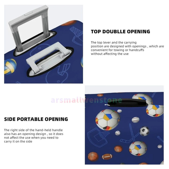 Football Luggage Cover Suitcase Protector Thicken Elasticity Dust Covered Anti-scratch Protective Case 18-32 Inch