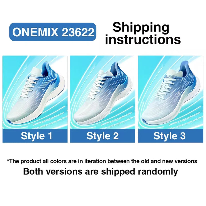ONEMIX Breathable Mesh Running Shoes Cushioning Slip on Sport Shoes Casual Soft Outdoor Male Walking Sneakers Jogging Shoes
