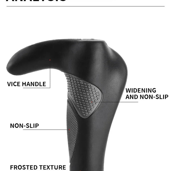BUCKLOS Bike Handlebar Grips Ergonomics with Extended Bar Non-slip Rubber Bike Grips Durable MTB Cuffs Bicycle Accessories
