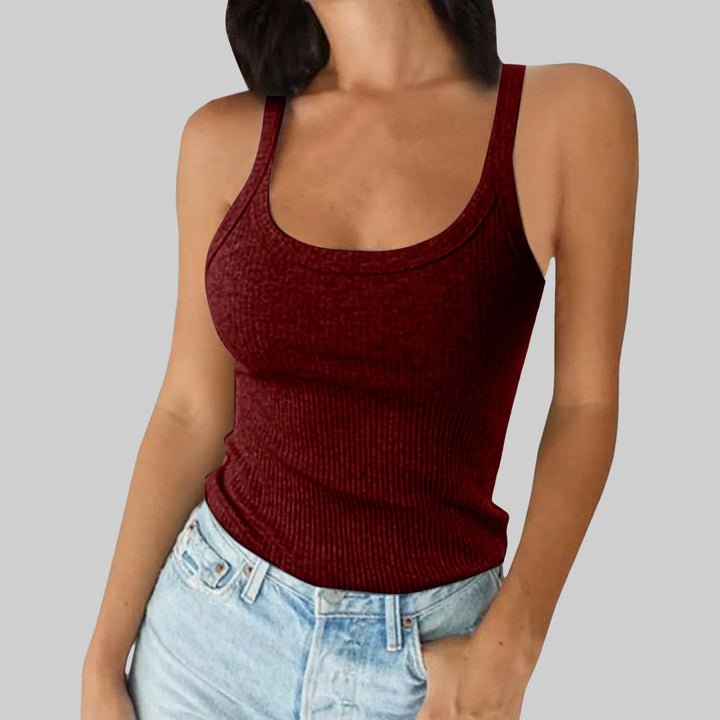 Green Camis O Neck Summer Knit Vest Sleeveless Women Sexy Basic T Shirt White Off Shoulder Ribbed Black Tank Tops Casual Y2K